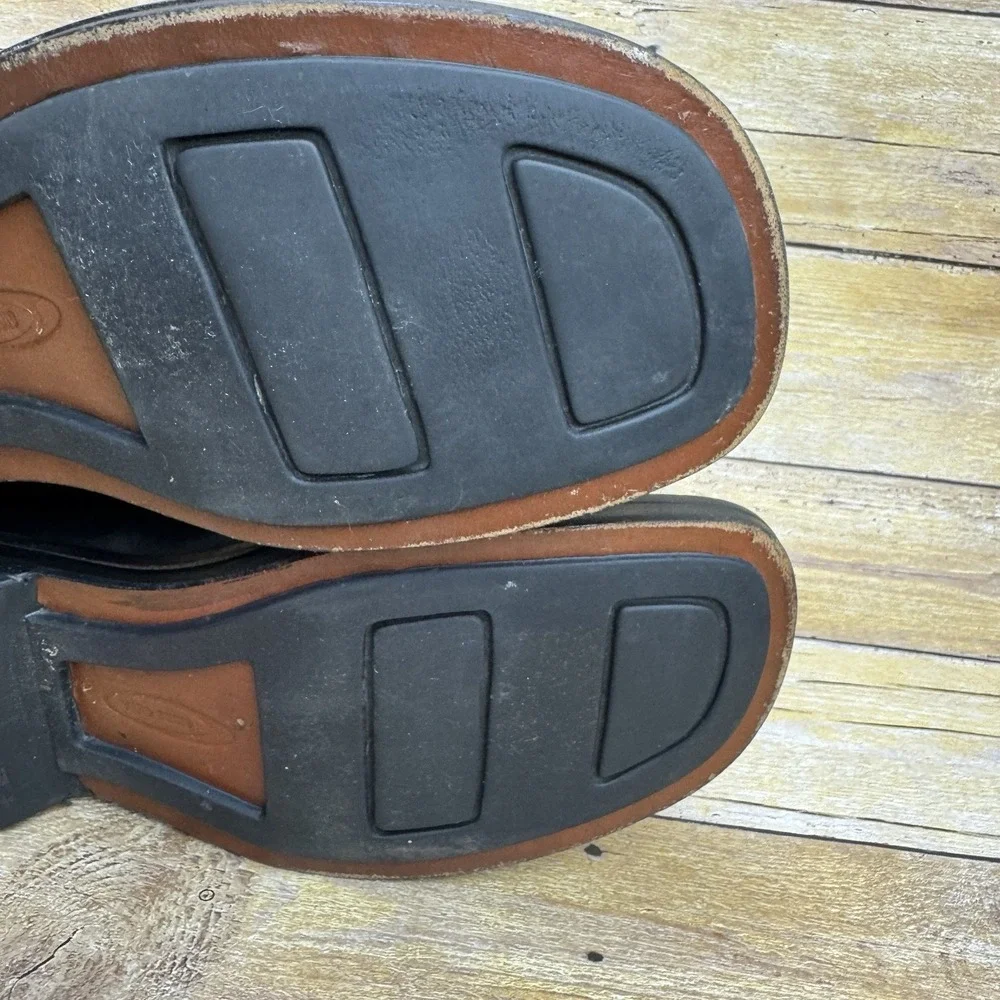 Johnston & Murphy Passport Loafers Mens‎ 8.5M Black Leather Italy Slip Preppy